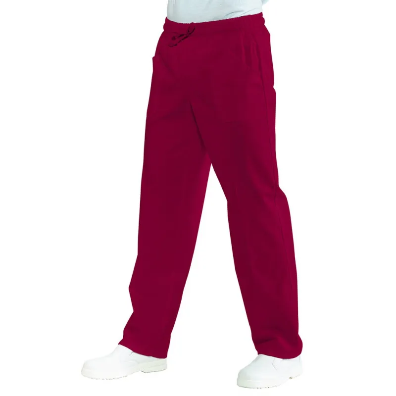 PANTALóN CON GOMA Y CINTA BURDEOS ISACCO  OFERTA