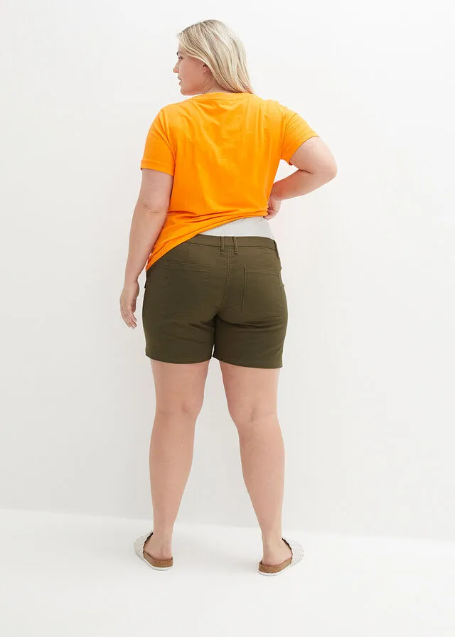 Pantalón corto de estilo cargo Verde oliva oscuro