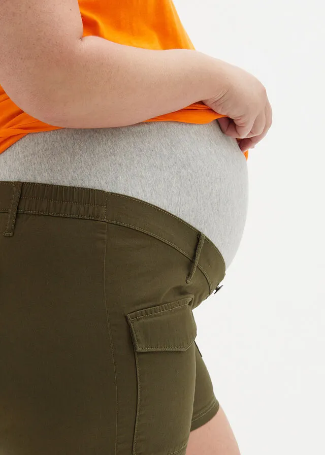 Pantalón corto de estilo cargo Verde oliva oscuro