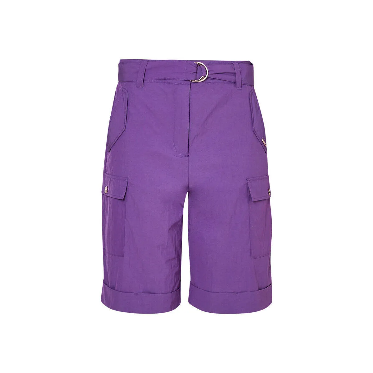 Pantalón corto de nailon con cinturón