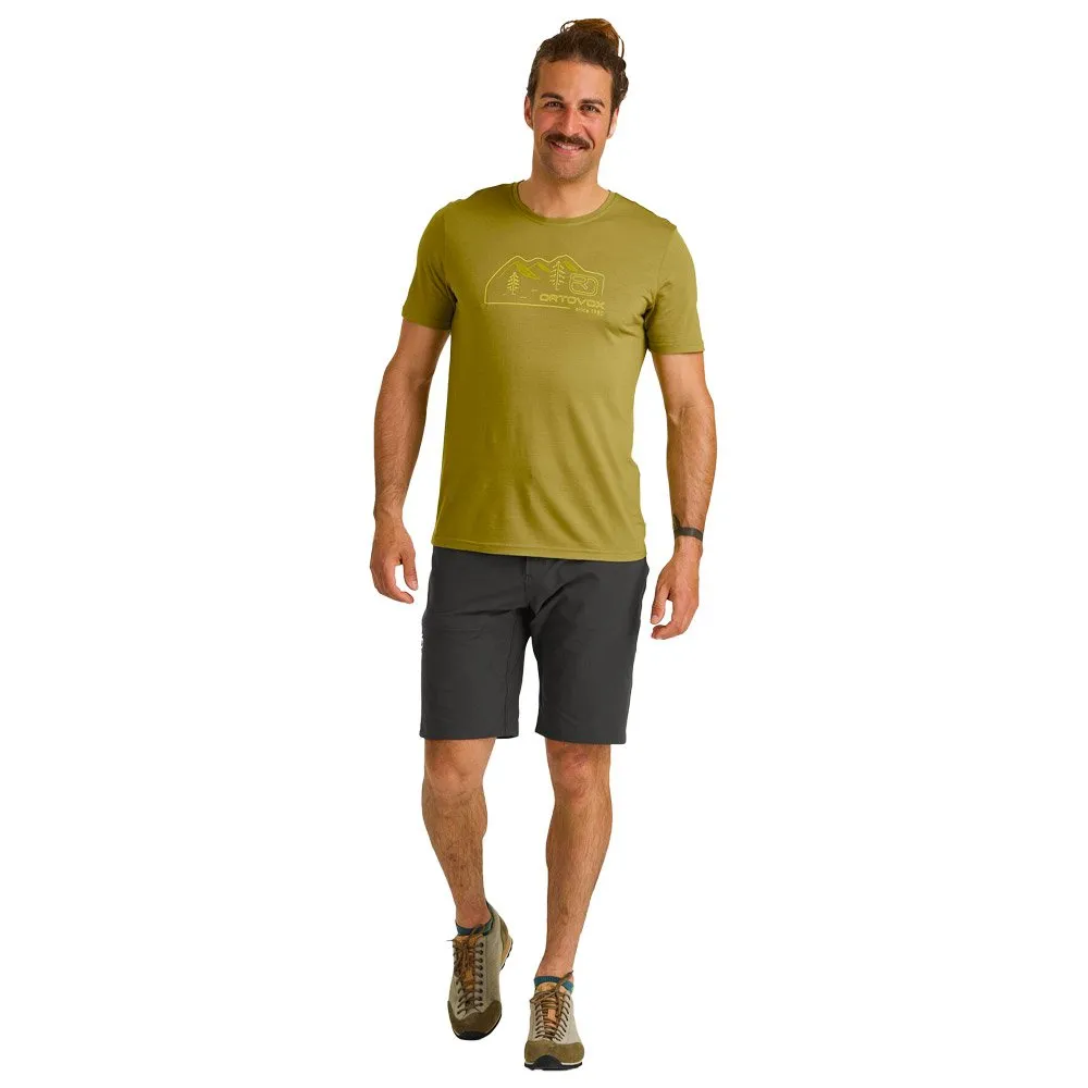 Pantalón corto de trekking Ortovox Brenta Short M Black Raven