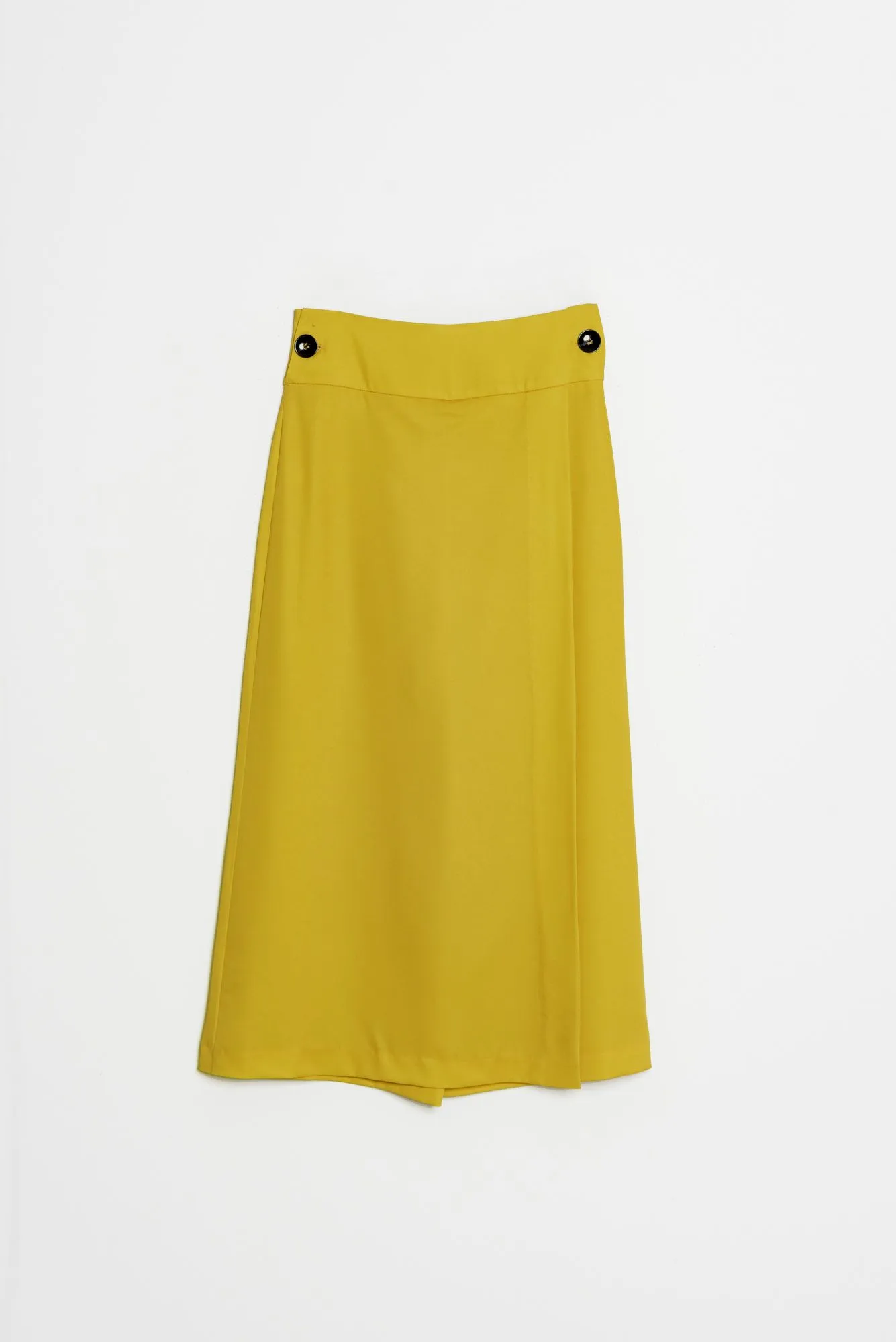 Pantalón culotte con sobrefalda mujer