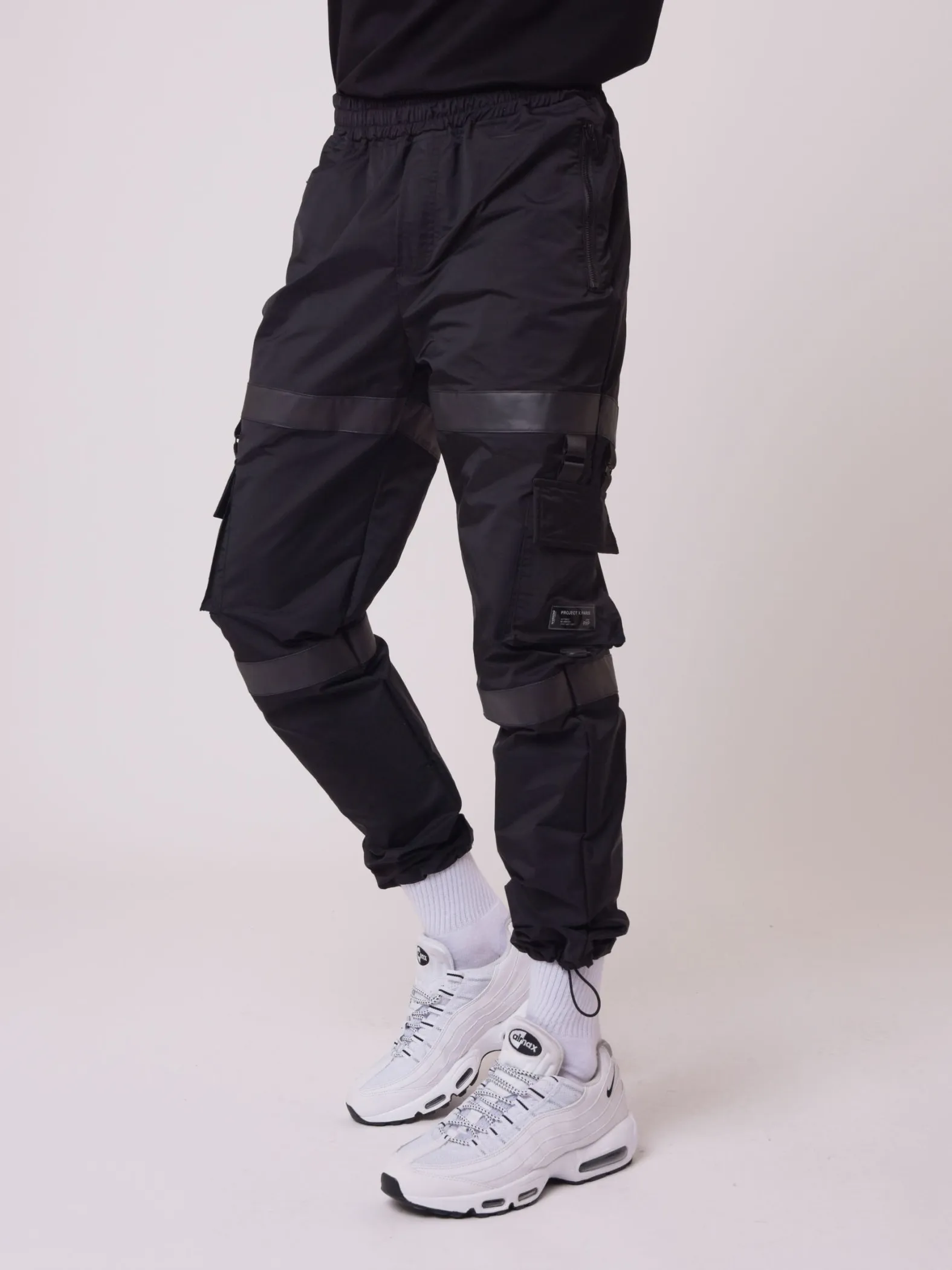 Pantalón de chándal con banda transparente