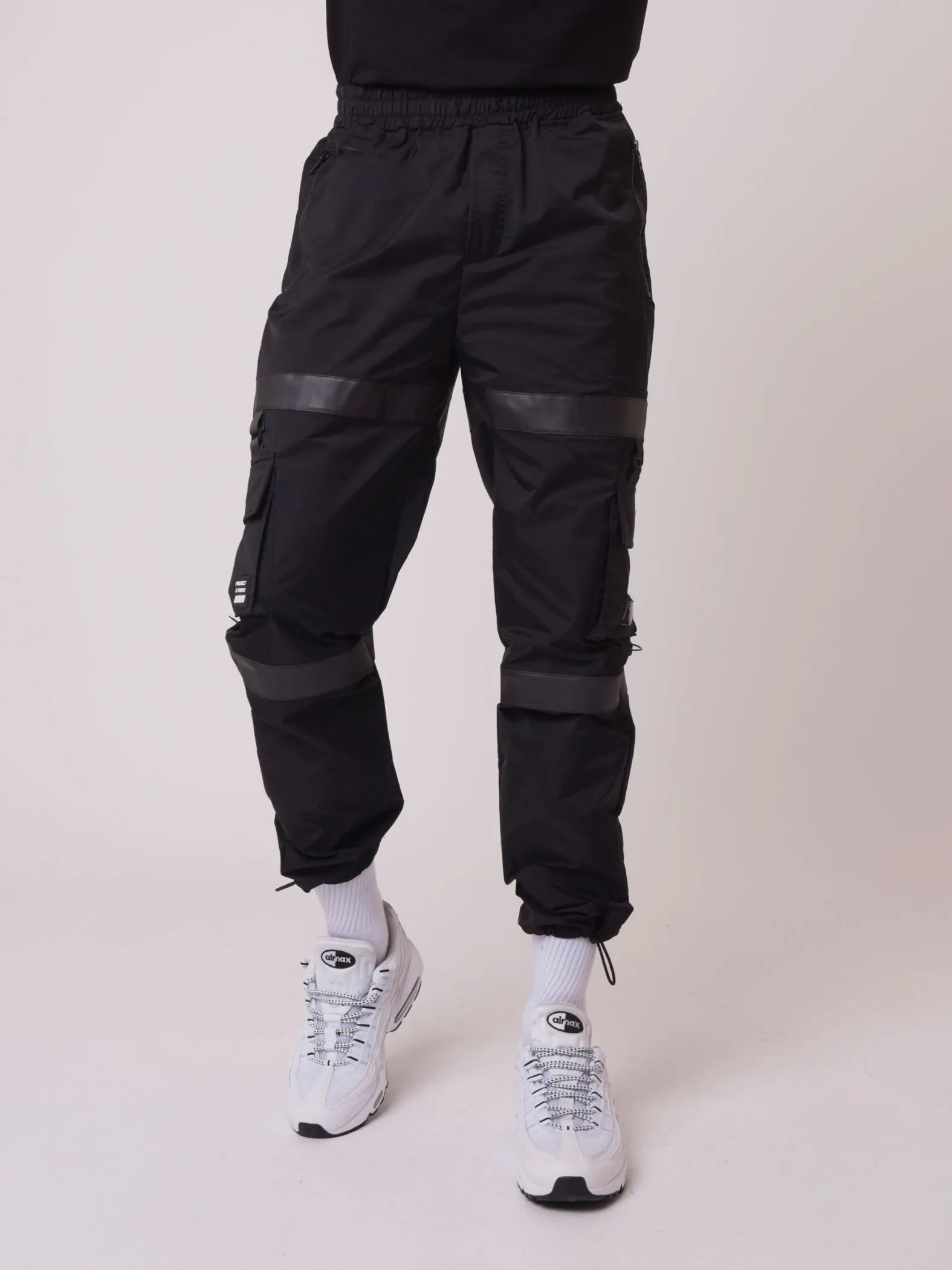 Pantalón de chándal con banda transparente