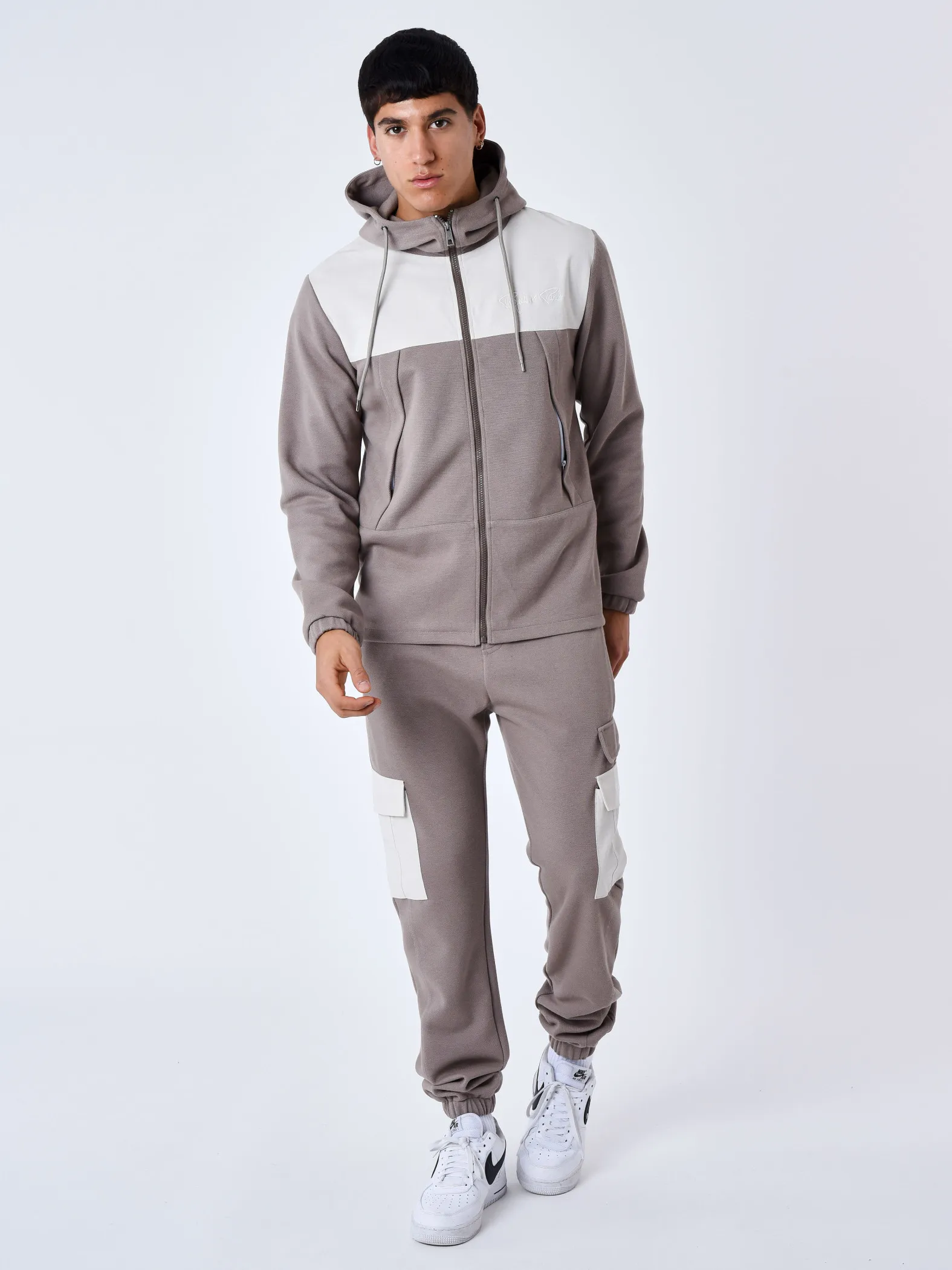 Pantalón de chándal de dos piezas con bolsillos