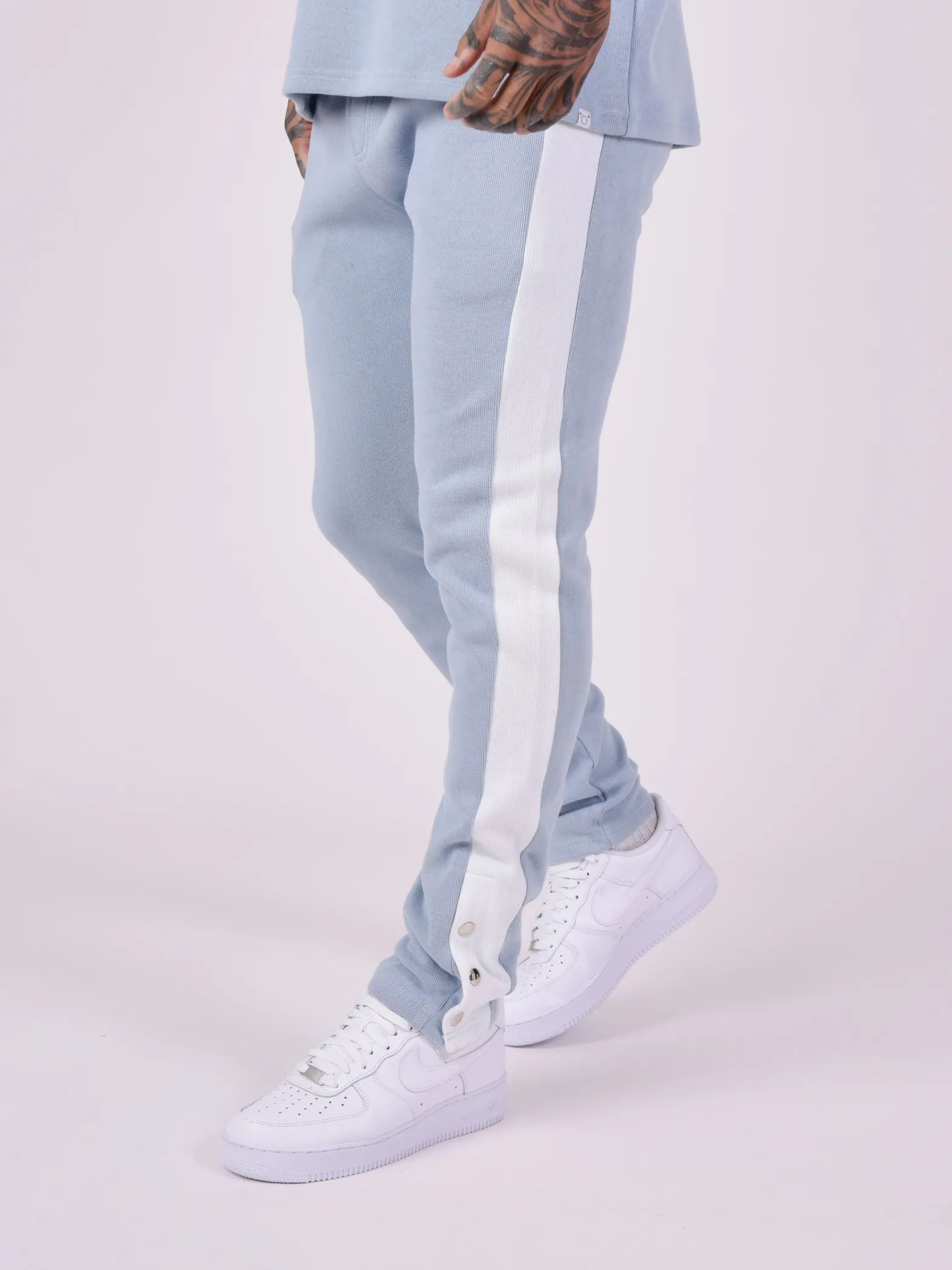 Pantalón de chándal de punto con banda lateral