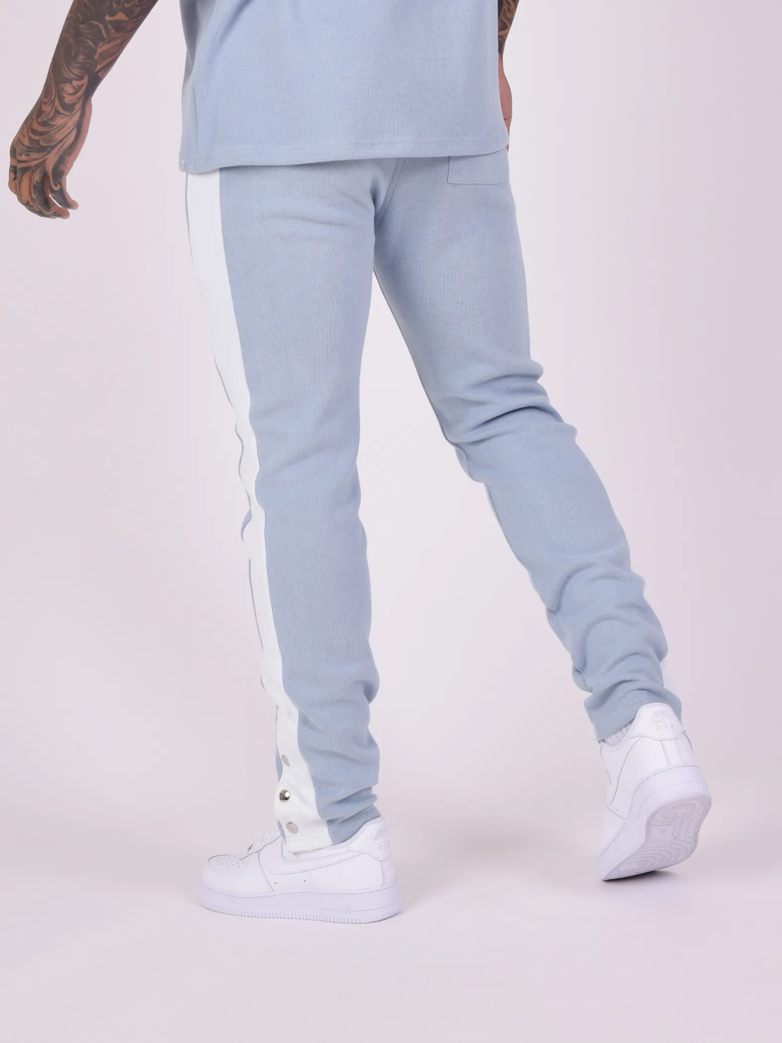 Pantalón de chándal de punto con banda lateral