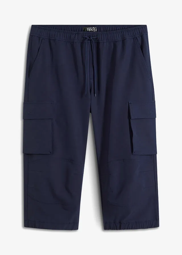 Pantalón funcional capri con corte normal Azul marino