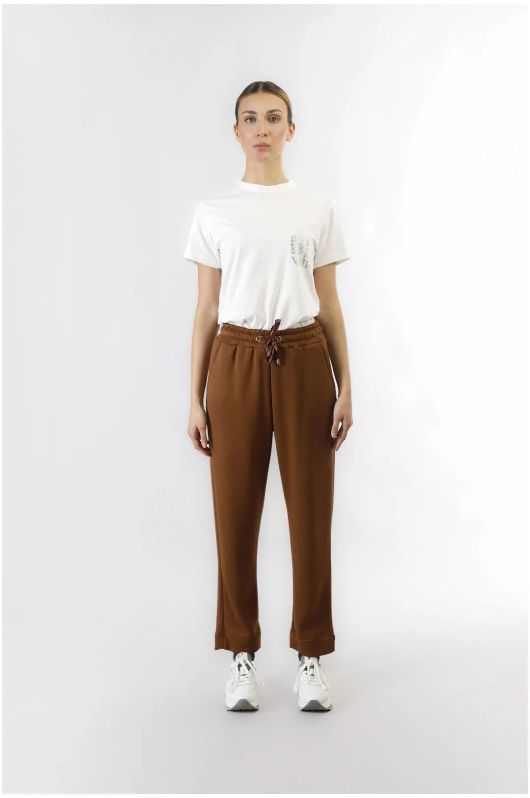 pantalón jogger cálido caramel