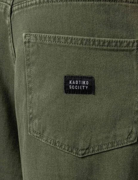 PANTALóN KAOTIKO CARGO LOOSE WASHED  ARMY