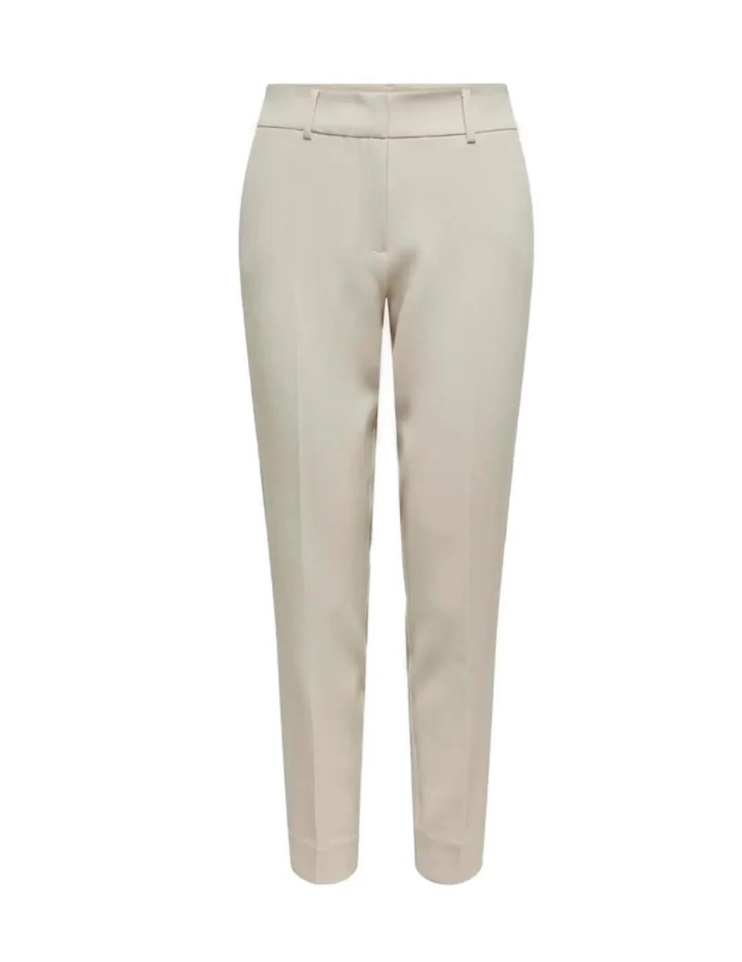 Pantalón Only Veronica color beige corte clásico para mujer