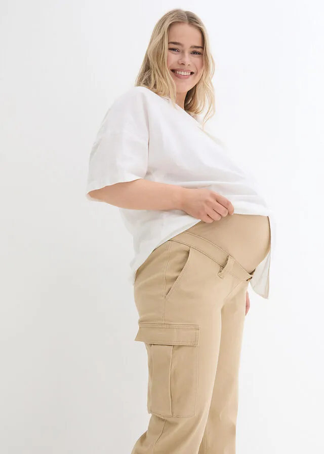 Pantalón premamá Café con leche