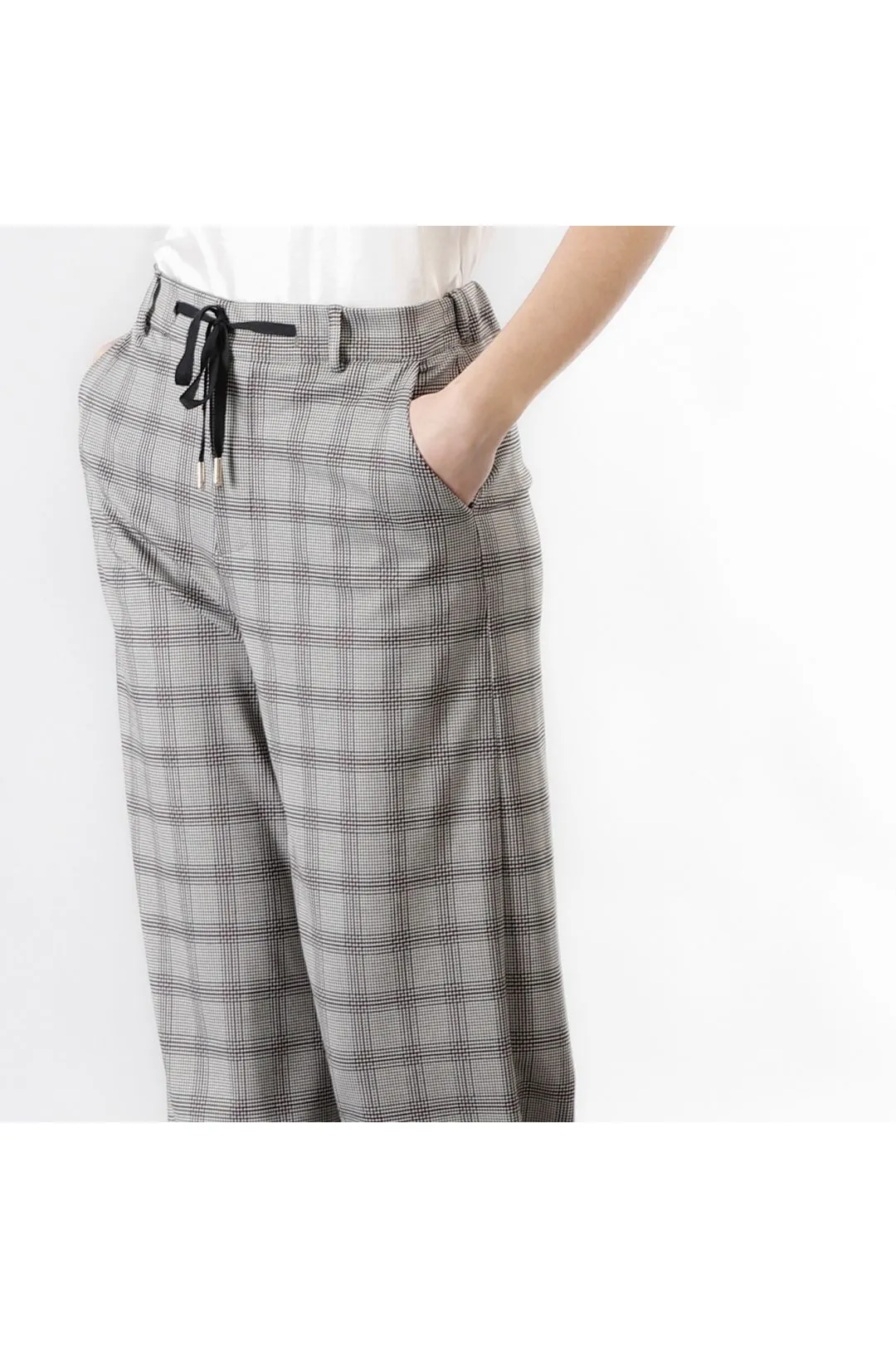 pantalón príncipe de gales súper ancho prince of wales