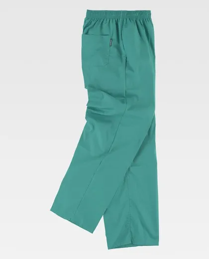 Pantalón sanitario con cintura elástica Verde