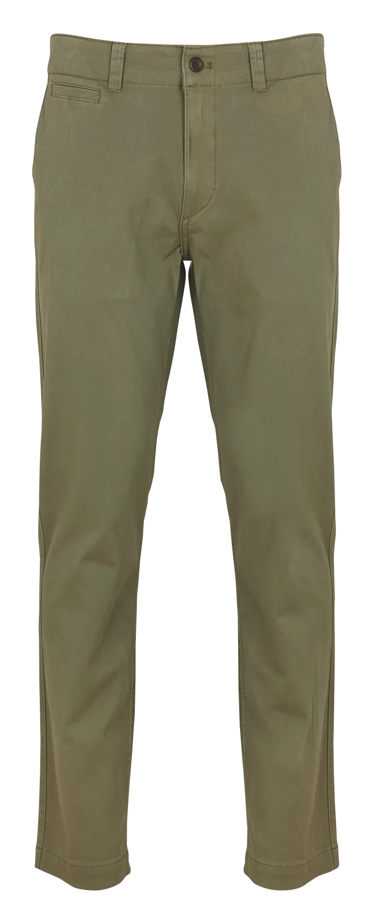 Pantalón slim de mezcla de algodón en caqui