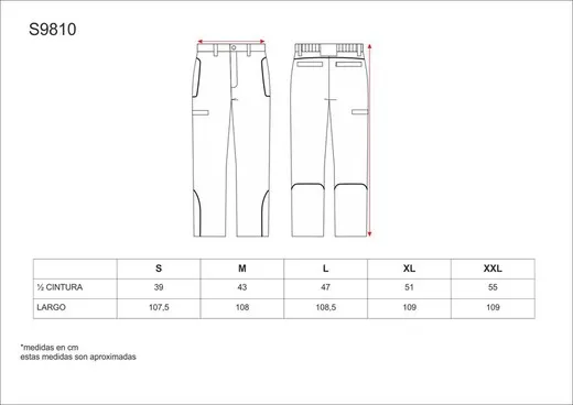 Pantalón Workshell con cordón reflectante Negro