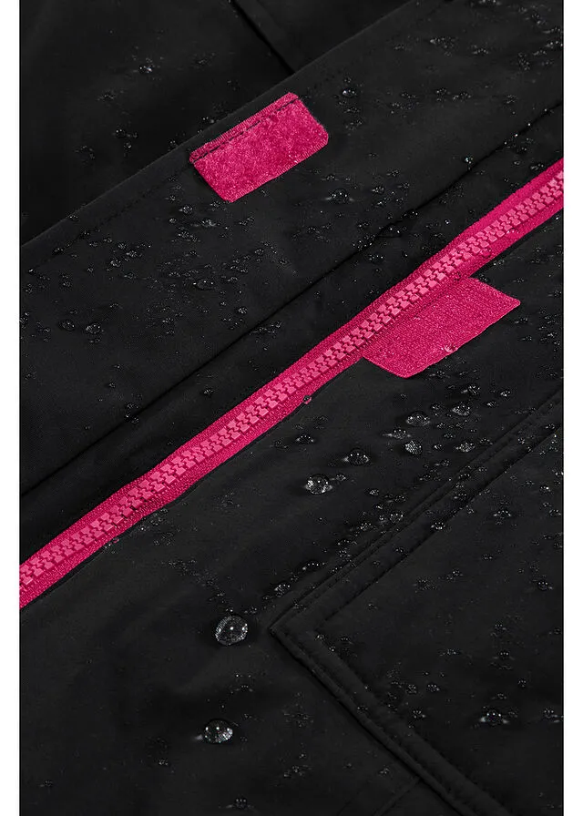 Parka funcional guateada para exteriores Negro
