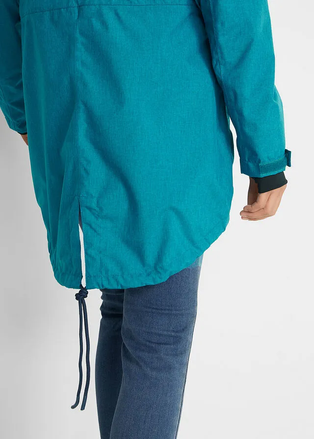 Parka funcional Turquesa jaspeado