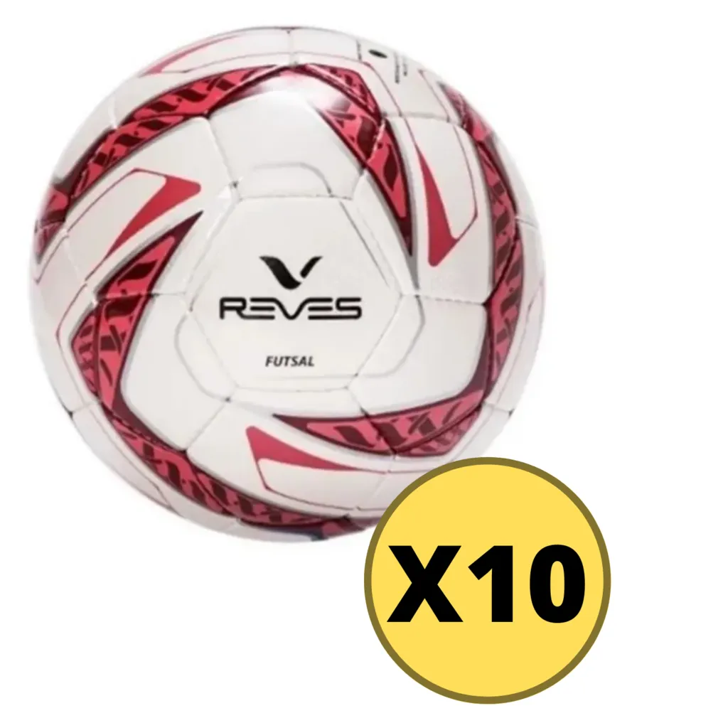 PELOTA FUTSAL REVéS N° 4 MEDIO PIQUE X10 UNIDADES  4991