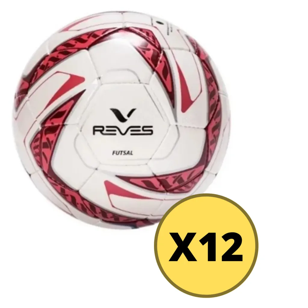 PELOTA FUTSAL REVéS N° 4 MEDIO PIQUE X12 UNIDADES  4991