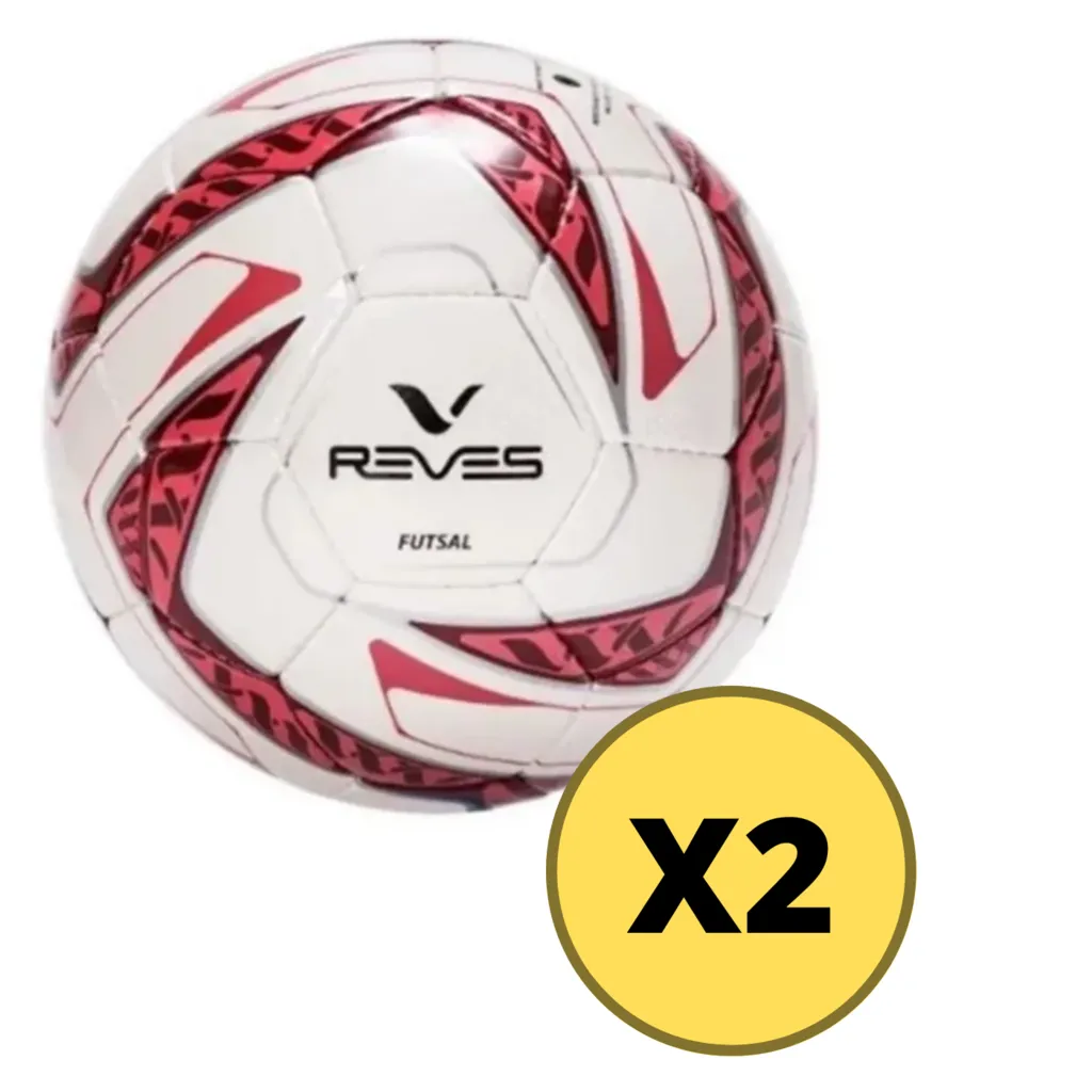PELOTA FUTSAL REVéS N° 4 MEDIO PIQUE X2 UNIDADES  4991