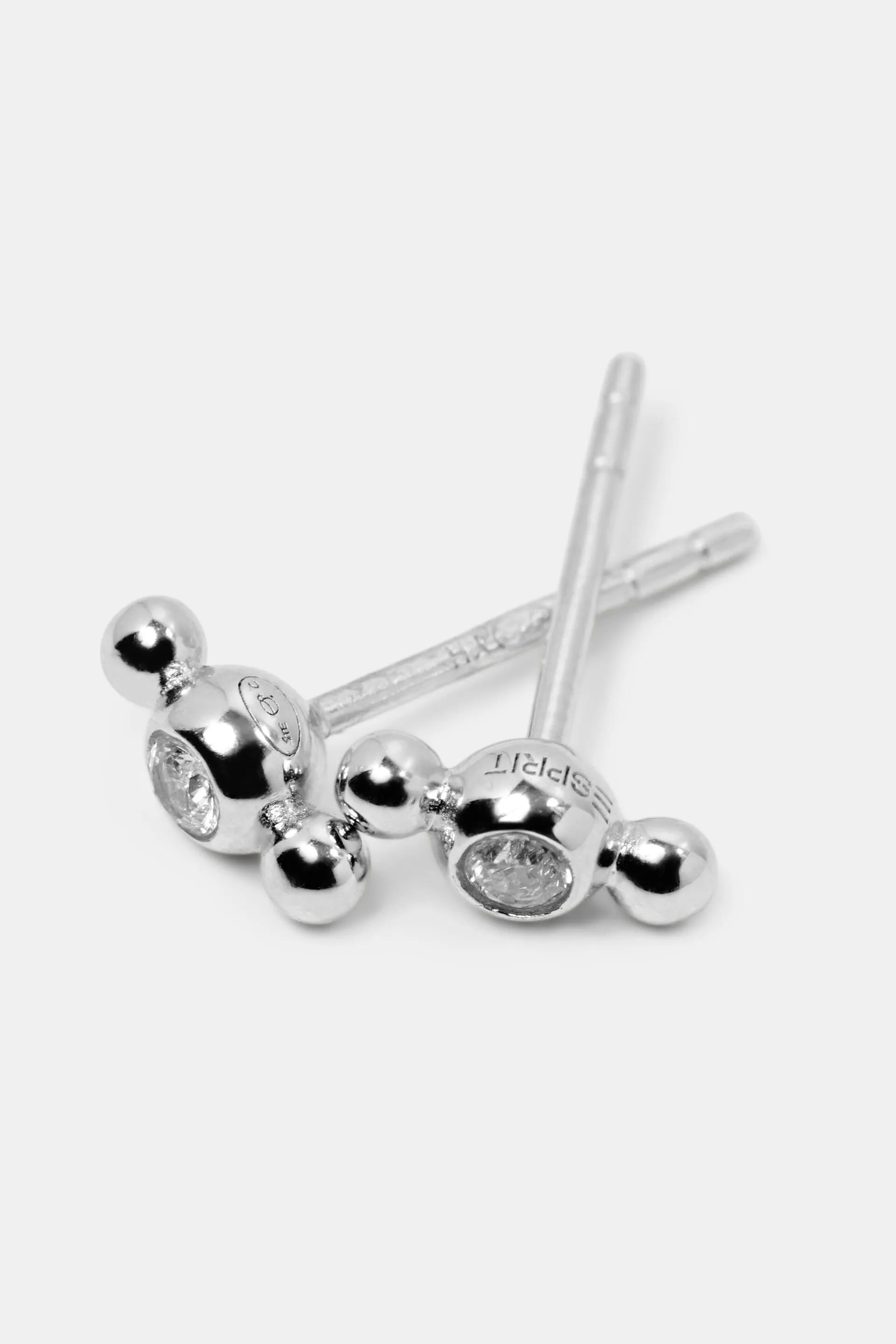 Pendientes de plata de ley con circonitas