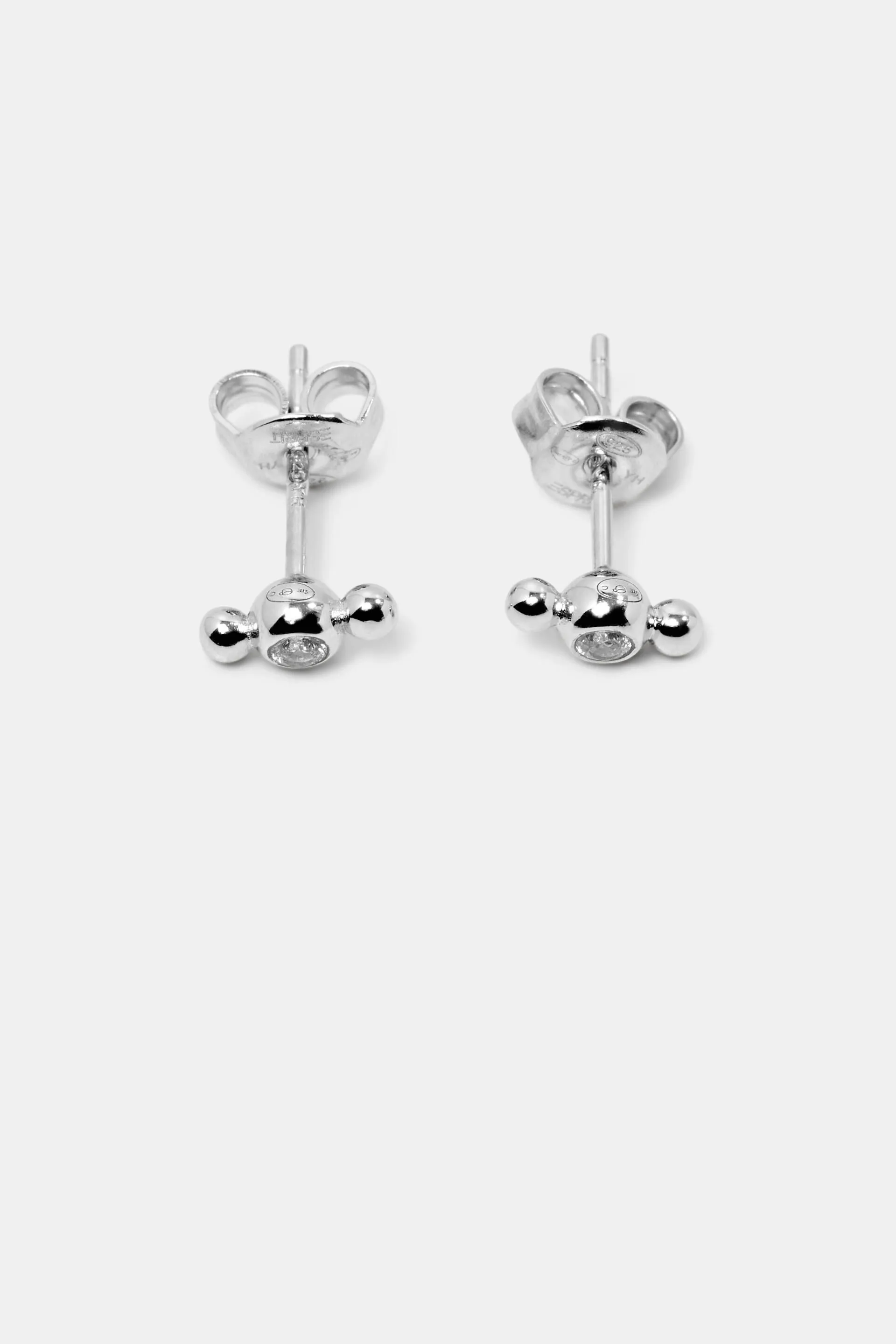 Pendientes de plata de ley con circonitas
