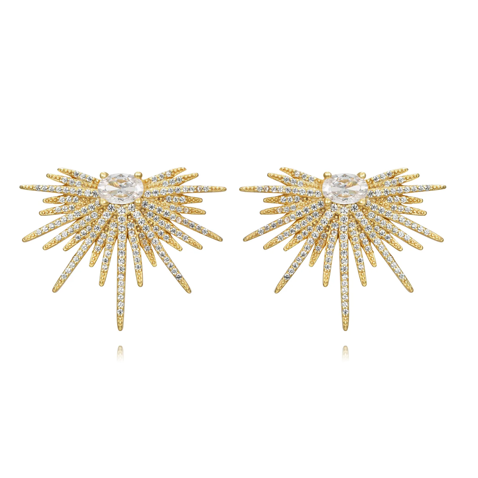 Pendientes Novia Sol con Circonitas