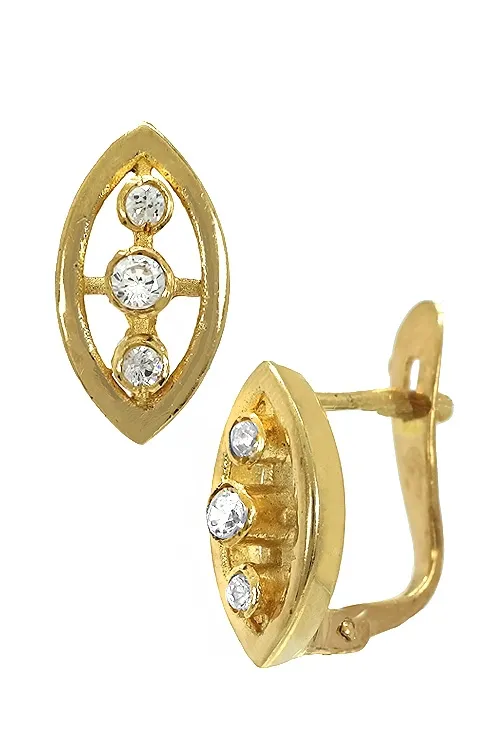 Pendientes oro 18k y circonitas 003_52109P