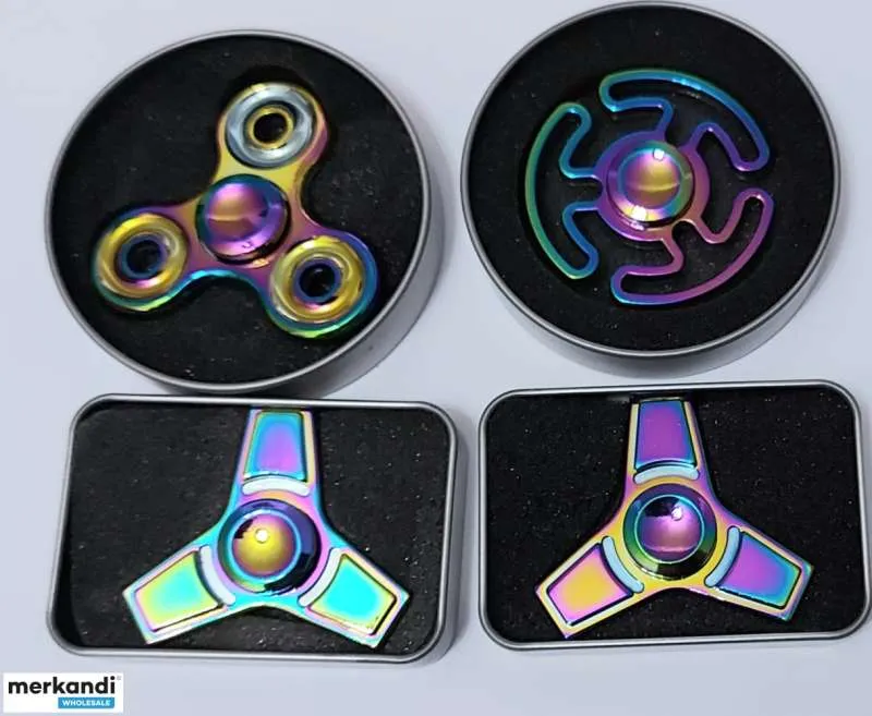 Peonza de dedo fidget spinner metal anodizado