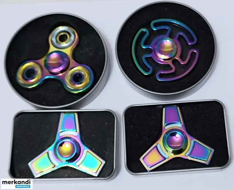 Peonza de dedo fidget spinner metal anodizado