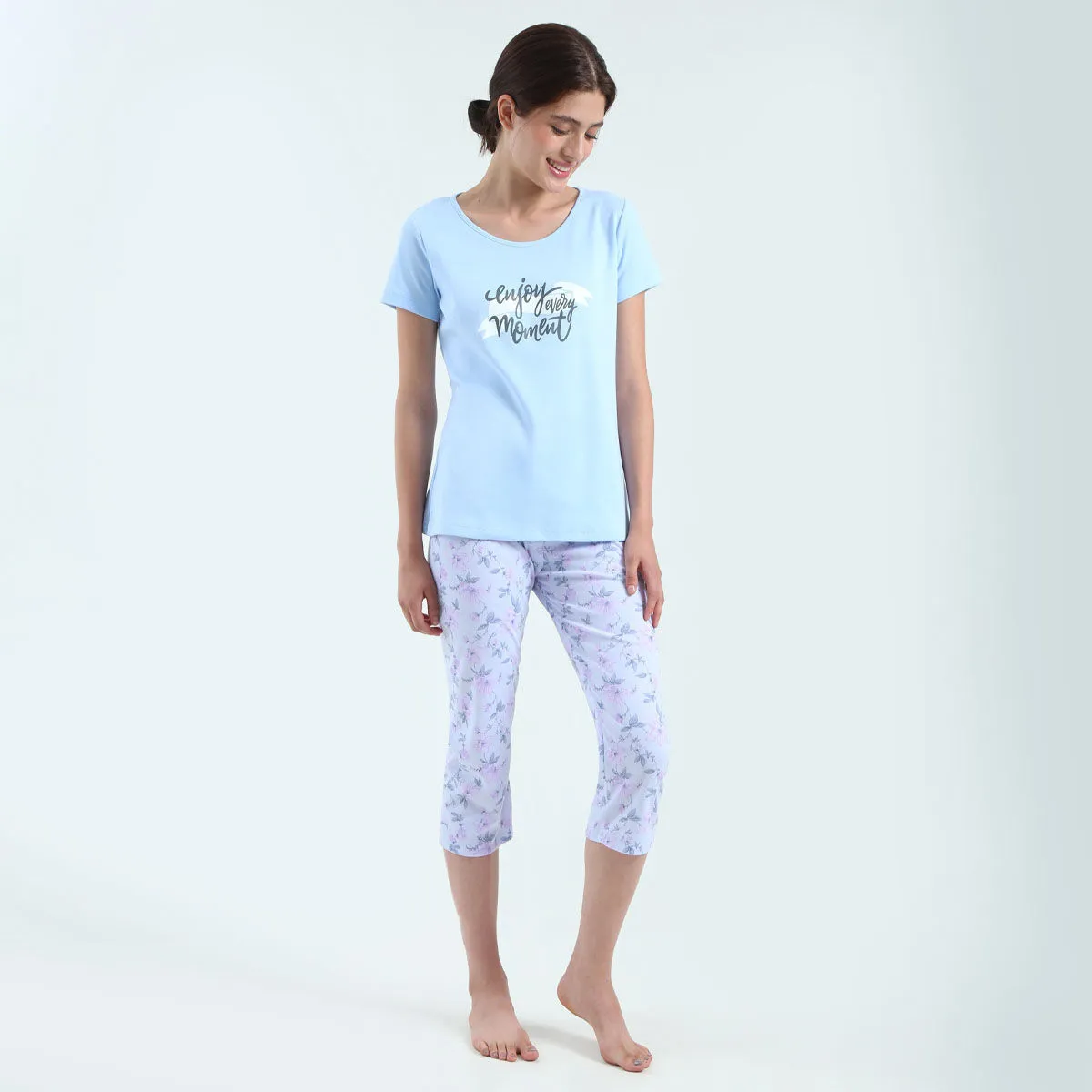 Pijama Con Pantalón Capri