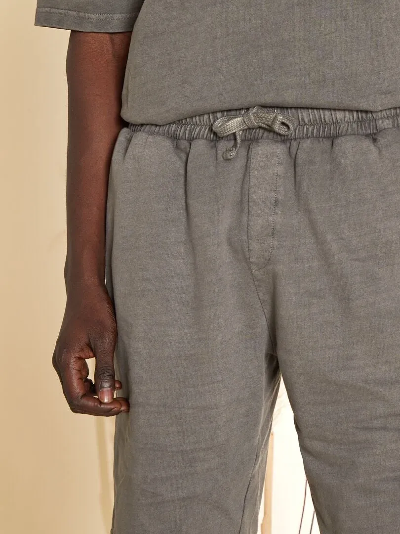 PIJAMA CORTO  CAMISETA + BERMUDAS  2 PIEZAS  KAKI