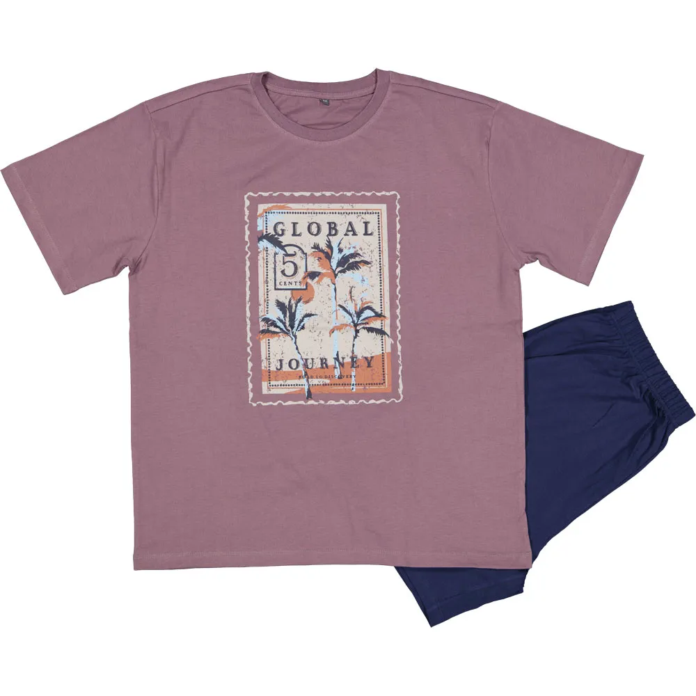 Pijama corto para hombre Manga corta