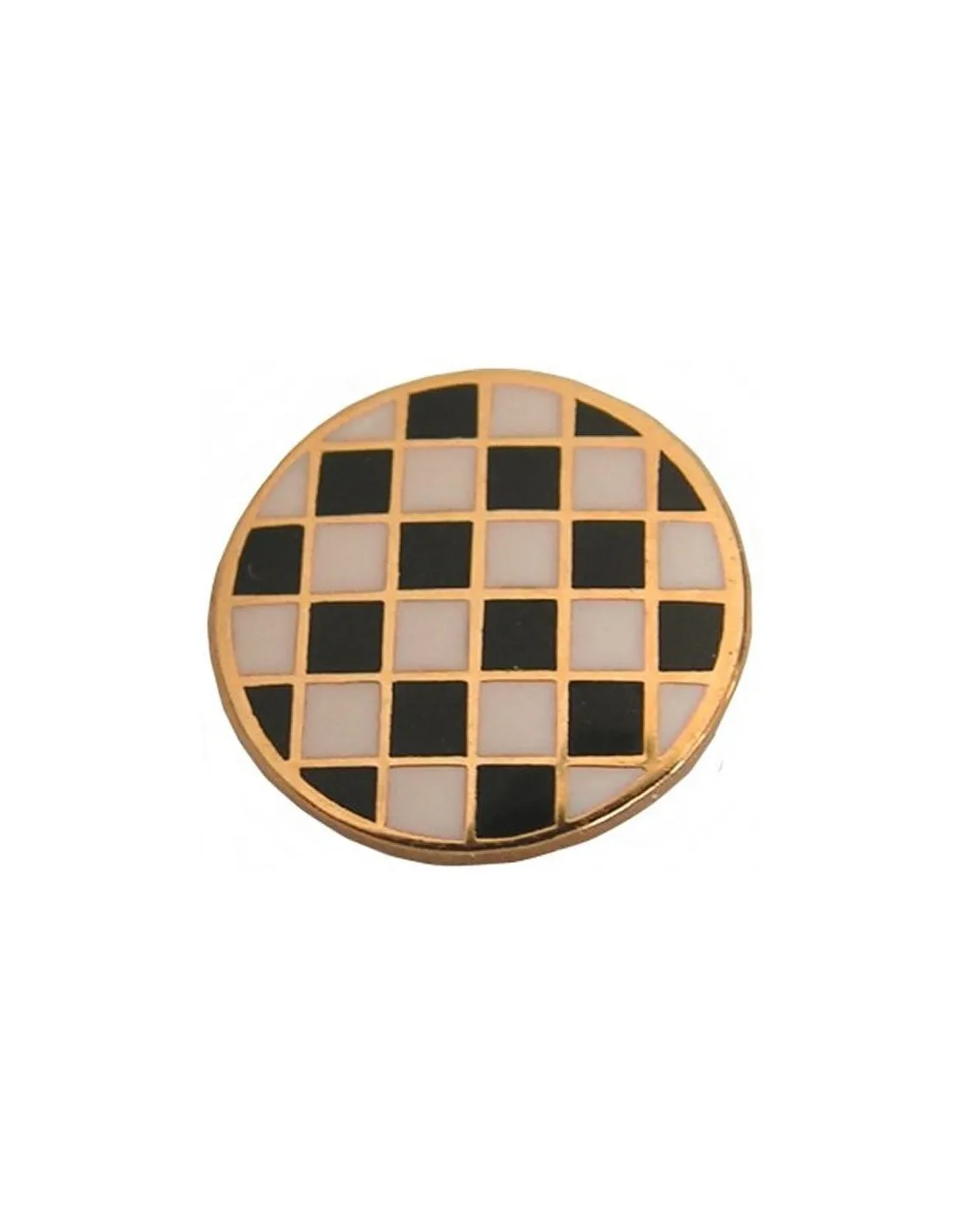 Pin insignia masónica con Adoquín redondo de mosaico