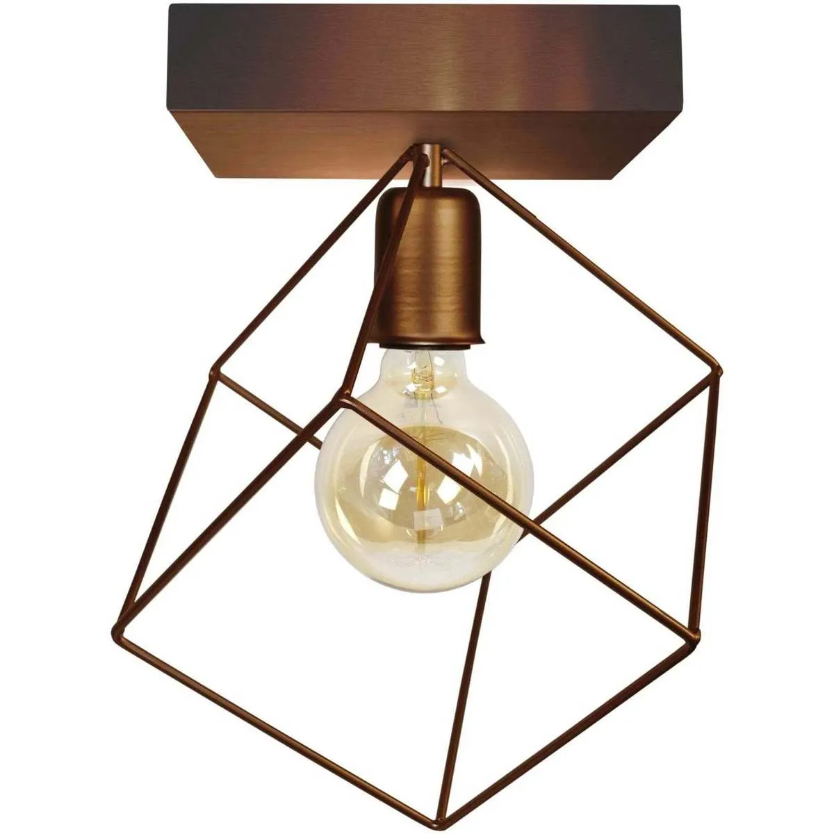 Plafones cuadrado metal bronce