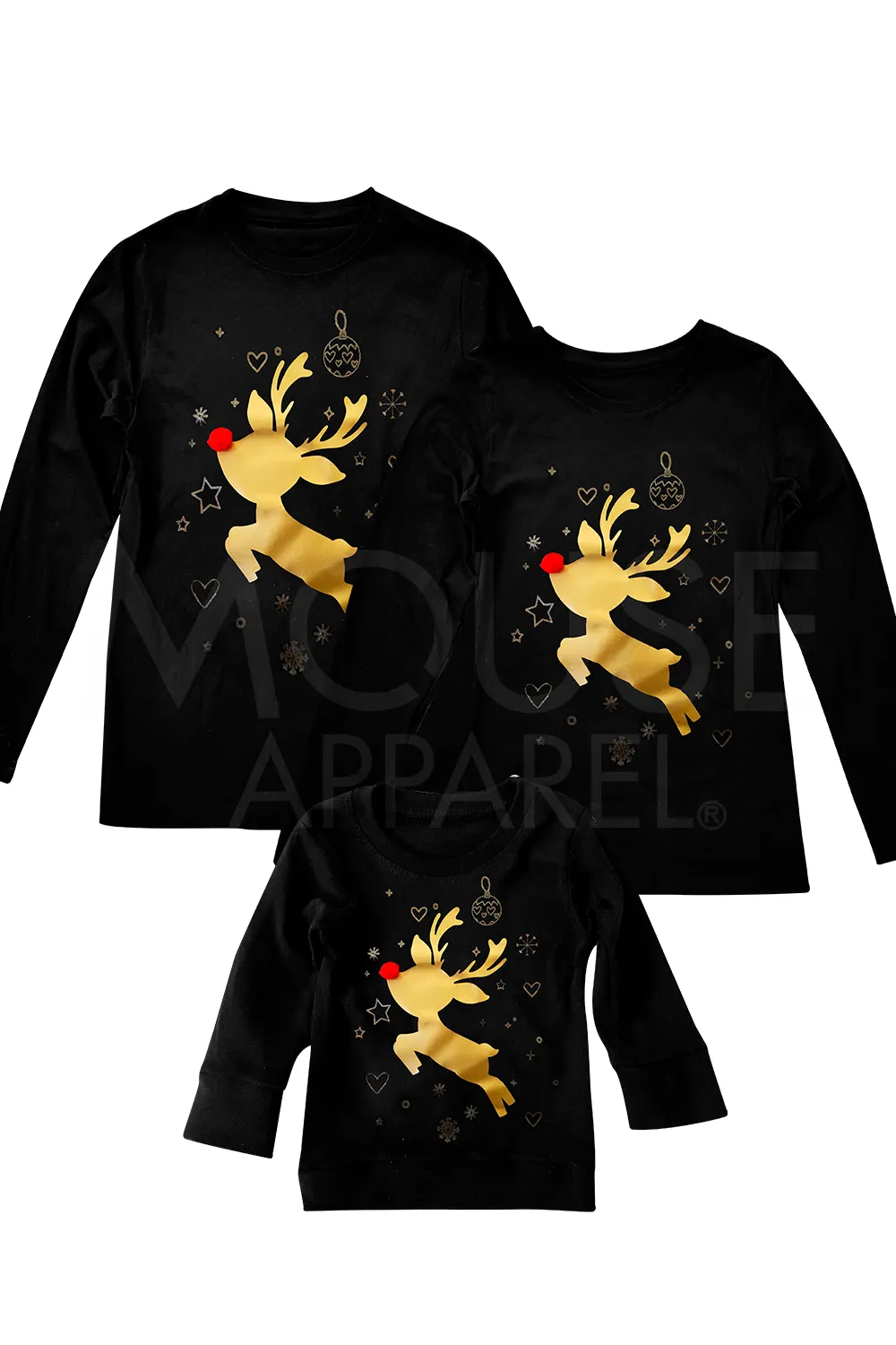 Playera bebé . Reno pompón real