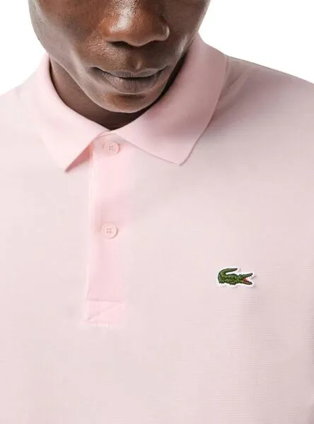 Polo Lacoste Stretch Rosa para Hombre