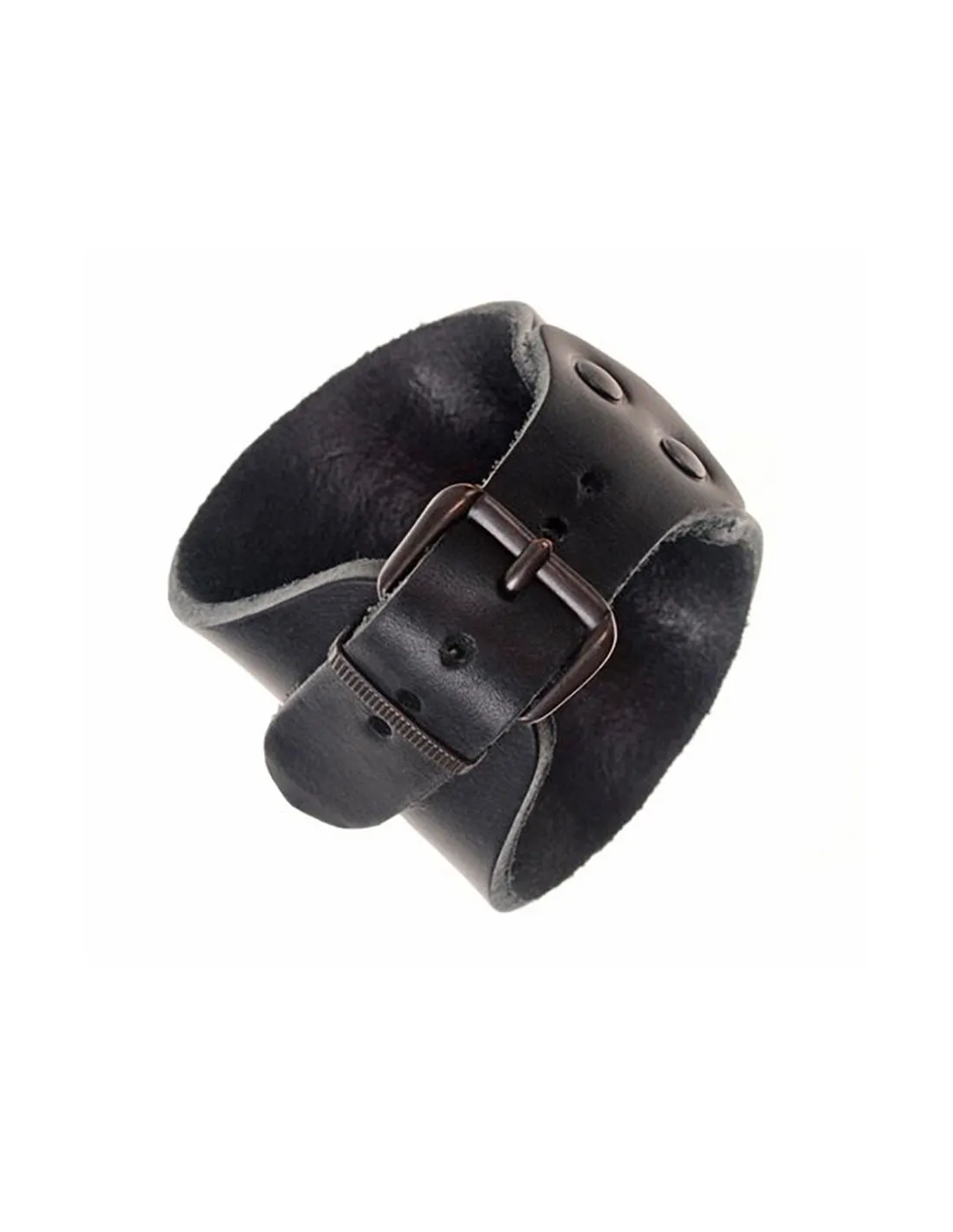 Pulsera vikinga Thor con relieves en cuero