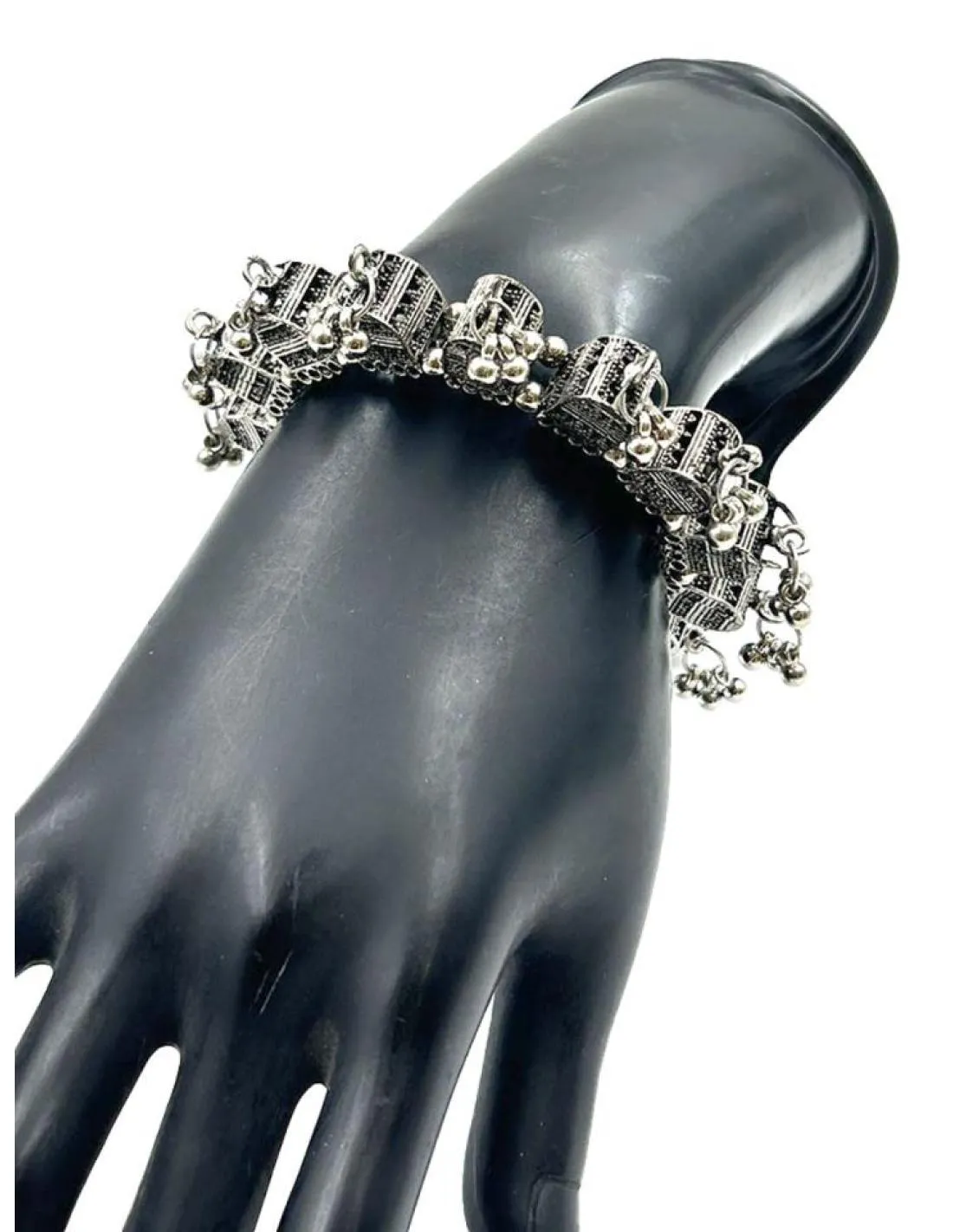PULSERAS PLATEADAS INDIAS ESTILO BOHO E IBIZA REALMENTE EXOTICO
