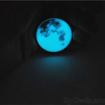Retro Glowing Moon Luminous Pendant Original Necklace