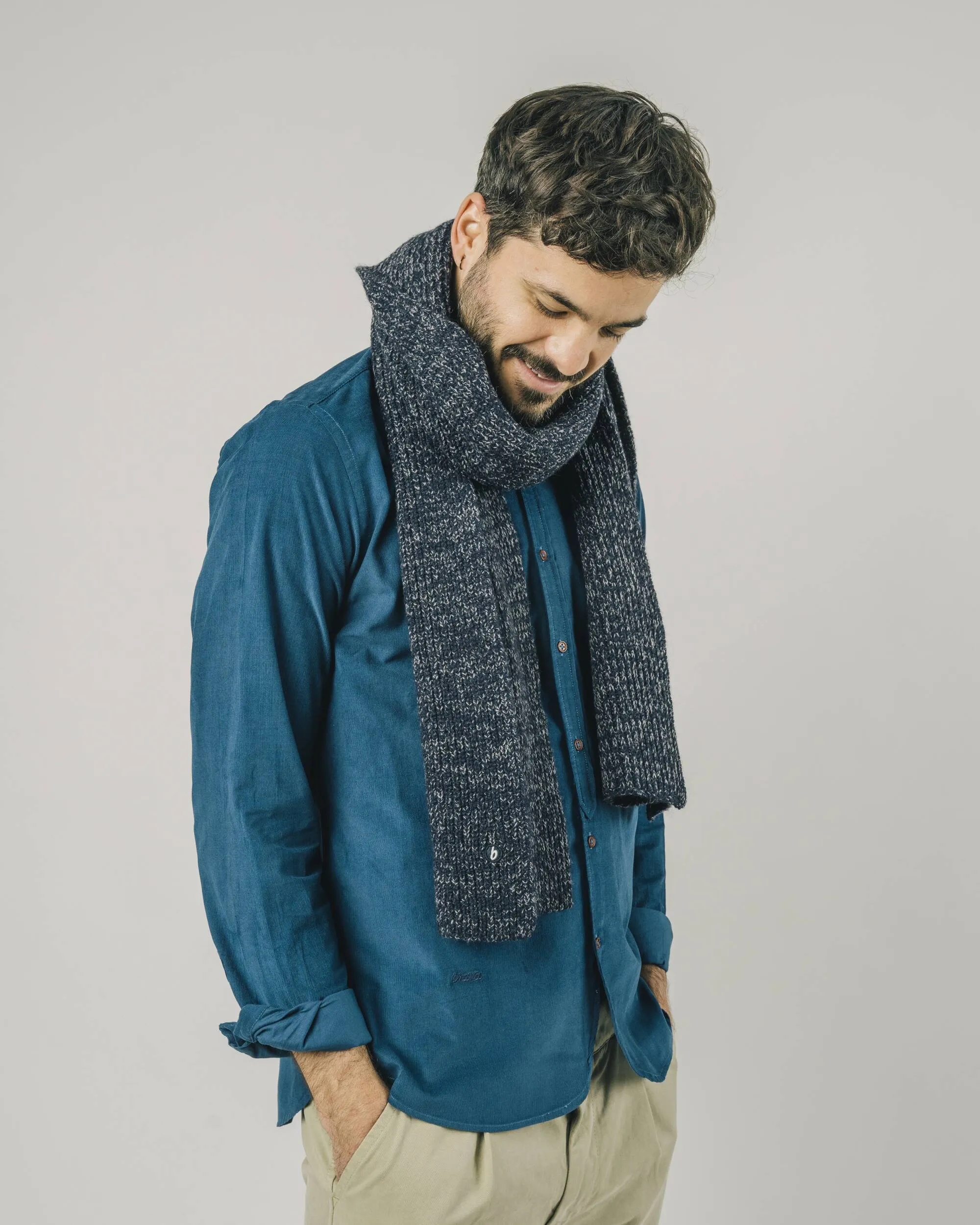 Retro Scarf Navy
