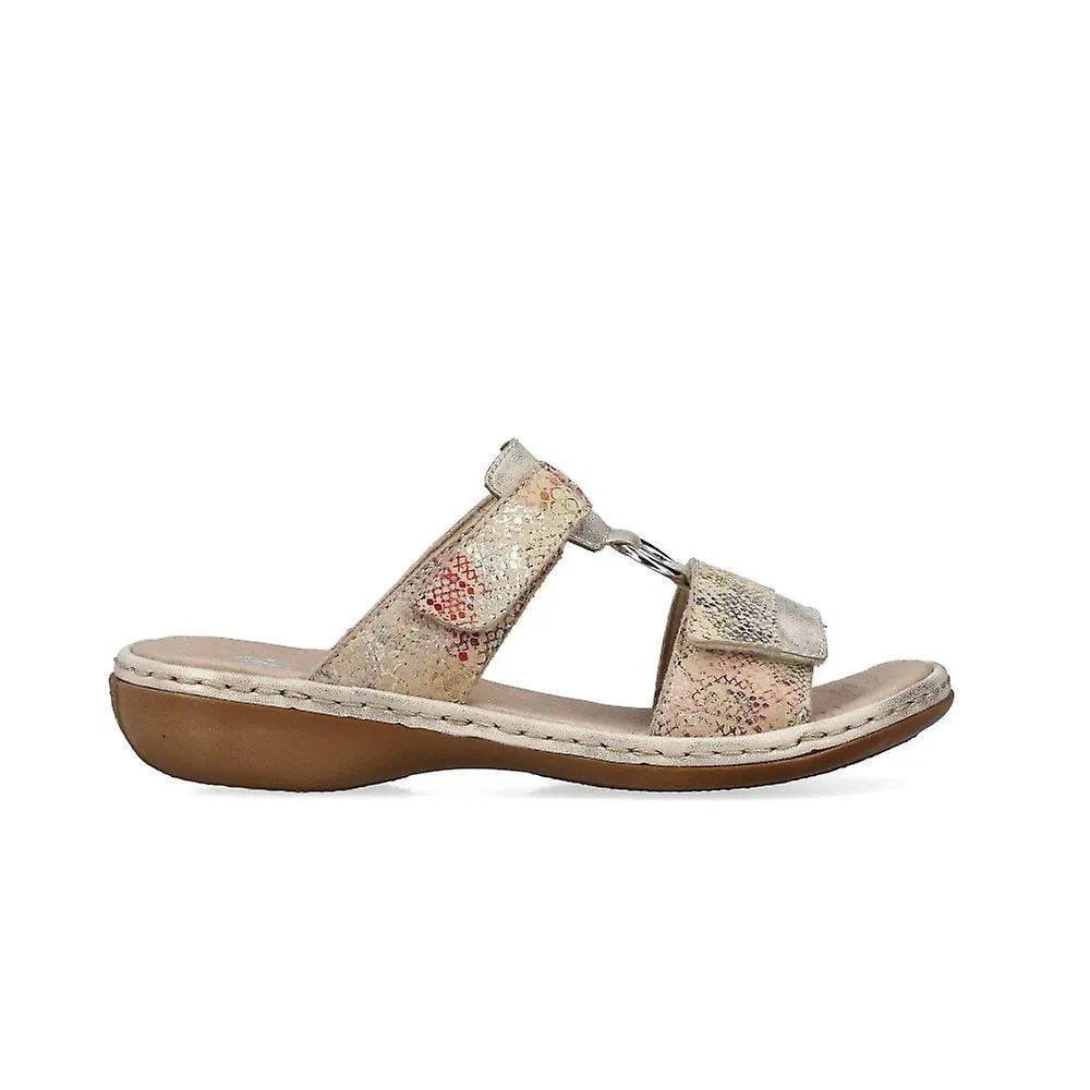 RIEKER 659X690 PARA MUJER | BEIGE MULTI | SANDALIAS T BAR MULE PARA MUJER