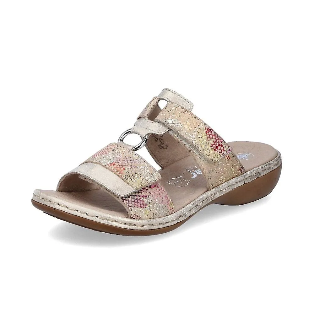 RIEKER 659X690 PARA MUJER | BEIGE MULTI | SANDALIAS T BAR MULE PARA MUJER