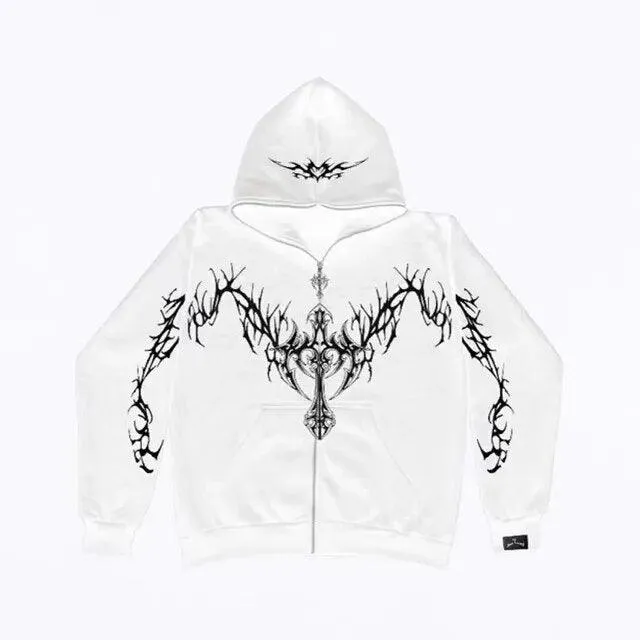Ropa urbana tendencia Sudaderas con cremallera