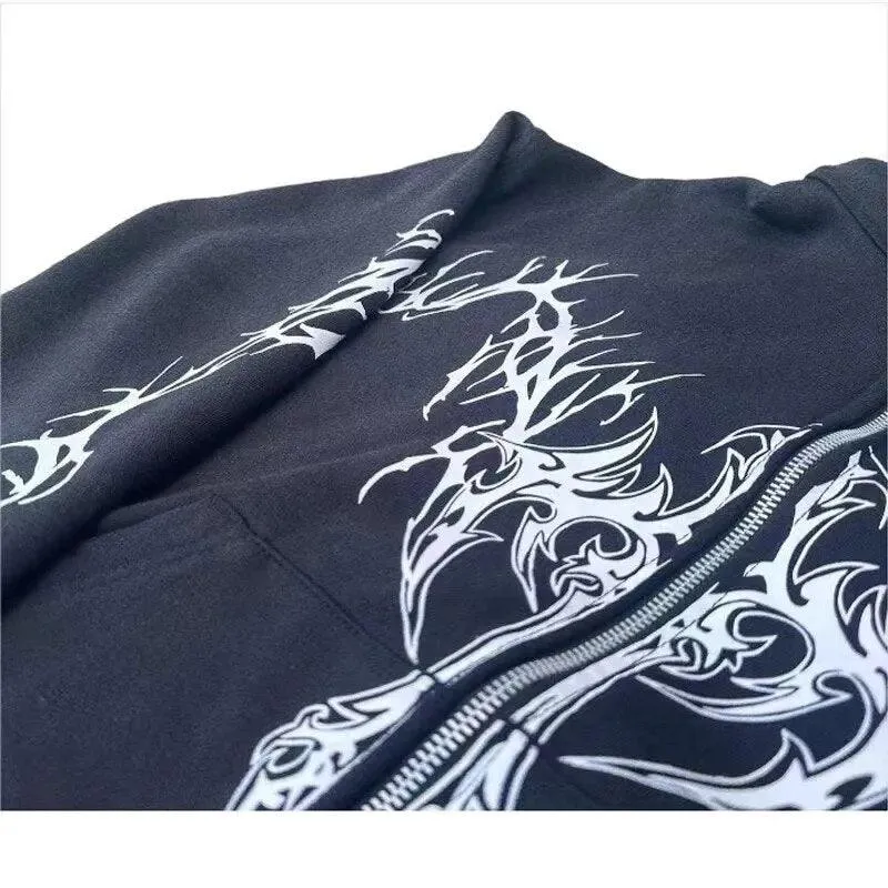 Ropa urbana tendencia Sudaderas con cremallera