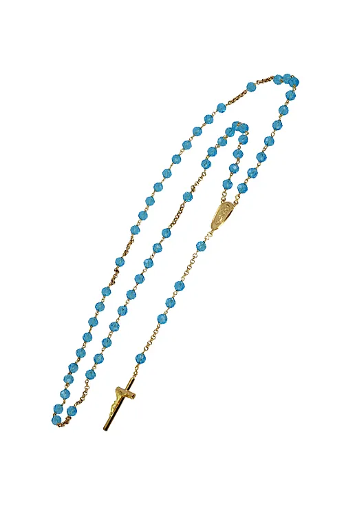Rosario oro amarillo y cuarzos azules 005_09413