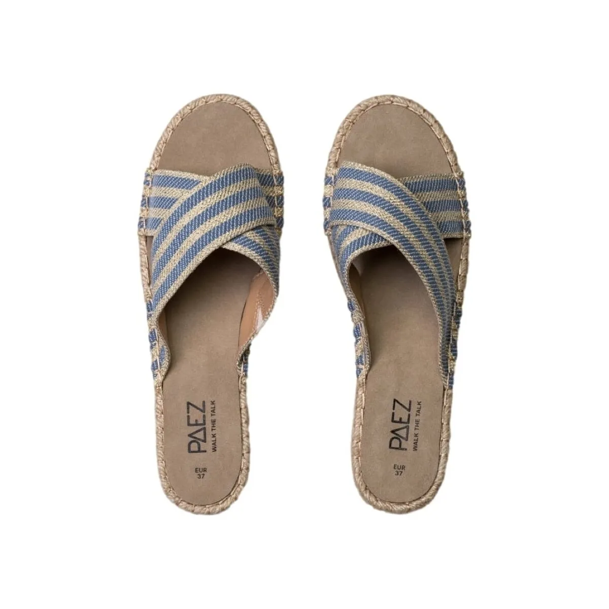 SANDAL CROSSED W  LUREX CLOUDY
