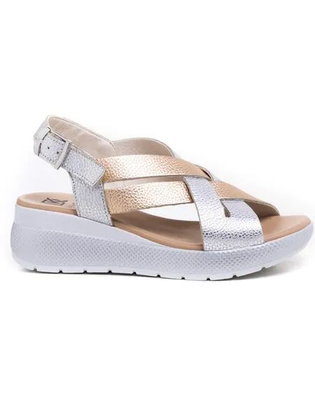 Sandalia Dorking D9316 Plata para Mujer