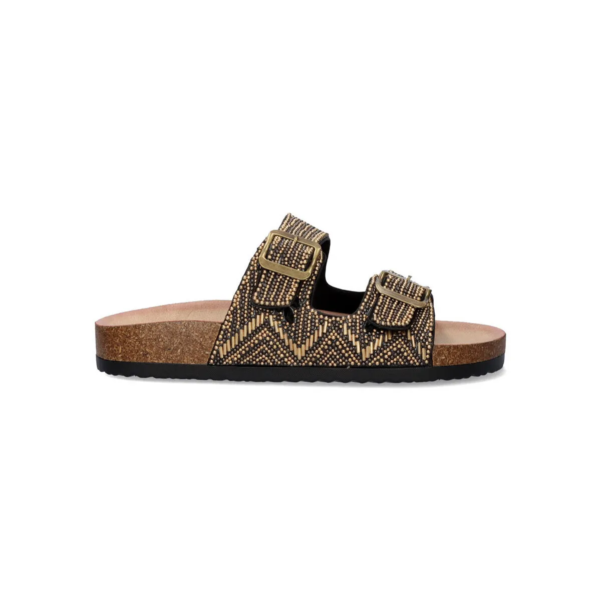 SANDALIA ESTILO BIO 2307054 STRASS GOLD